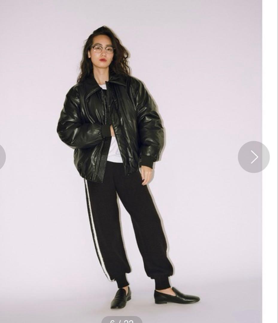 【null. 】PUFFYエコレザーブルゾン