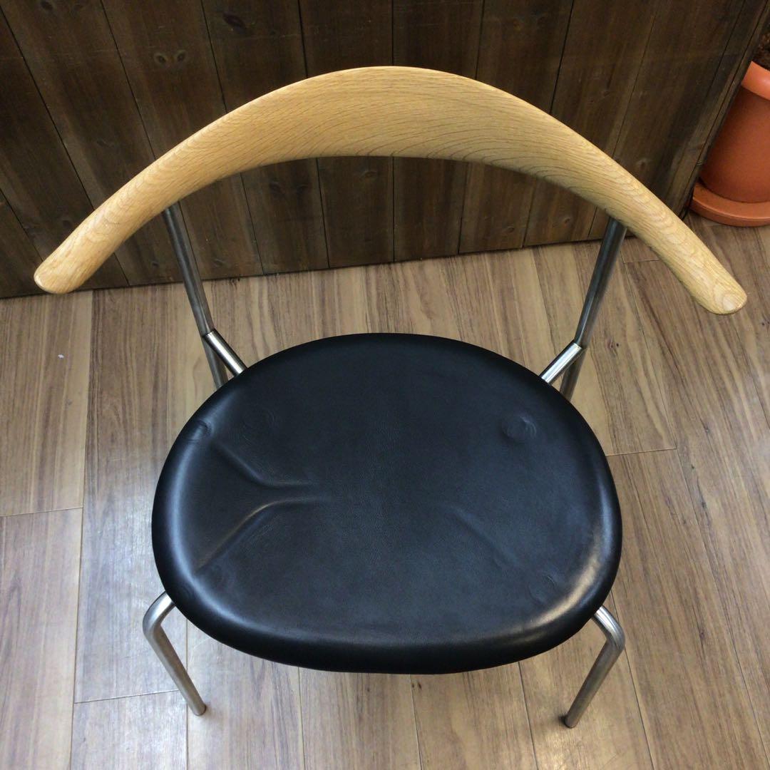 ②カールハンセン＆サン CH88P チェア オーク材 ブラックレザー 引取