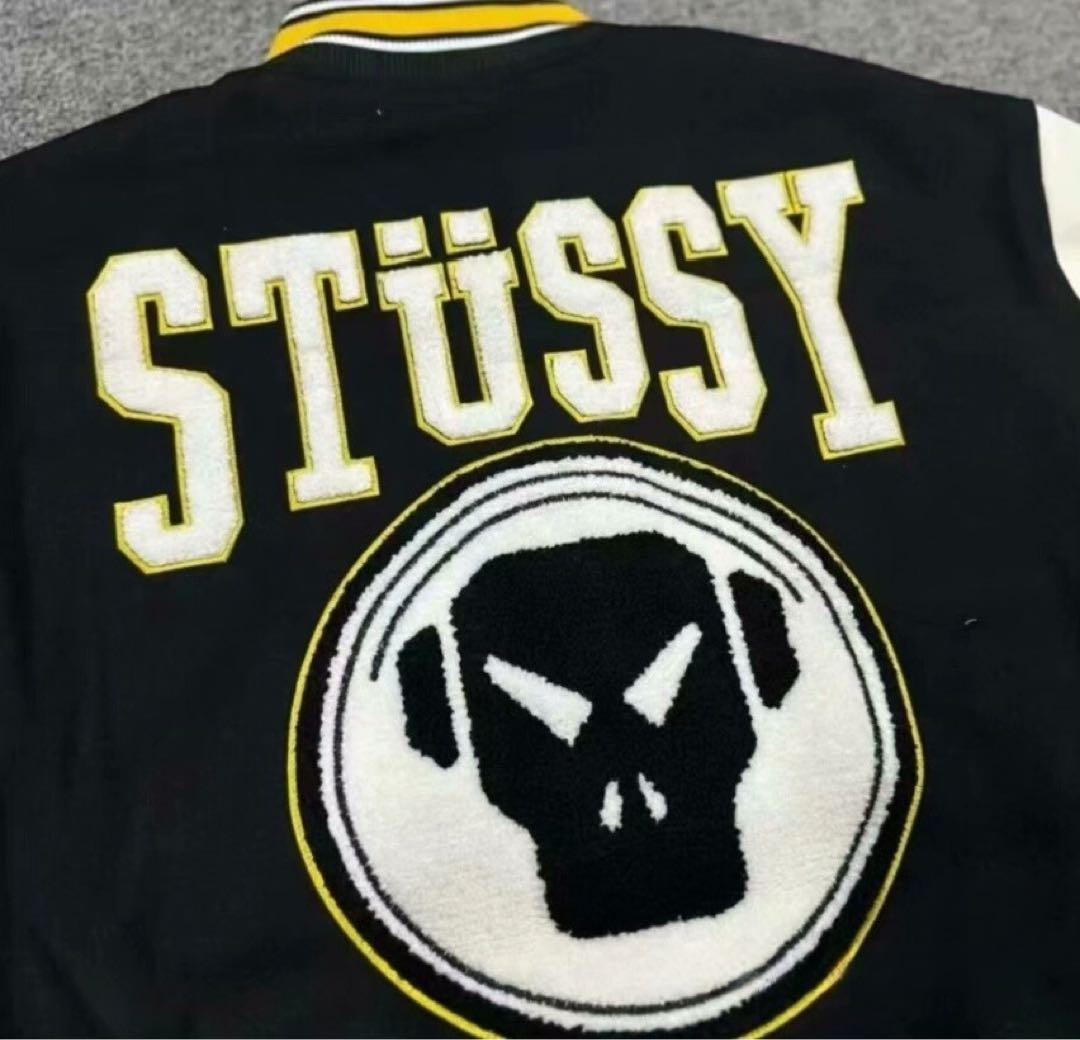 Stüssy スタジャン メタルヘッド刺繍 30サイズ