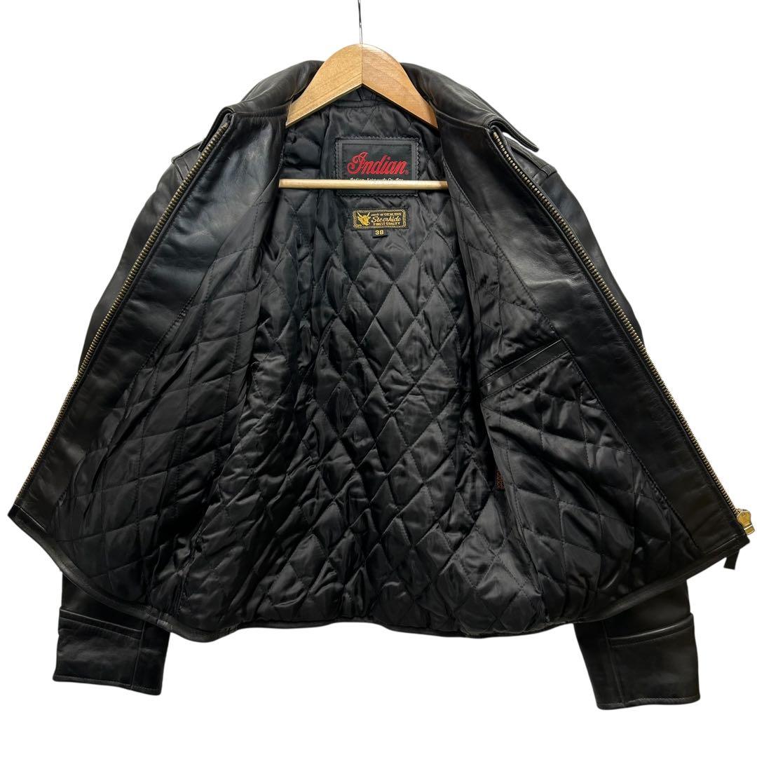 Indian インディアン シングルライダース レザー ステアハイド 38 韓国