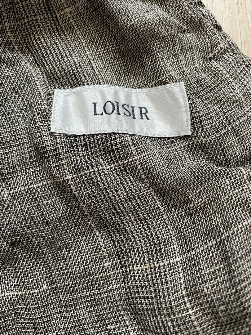 【LOISIR】リネンガーゼガウンカーディガン