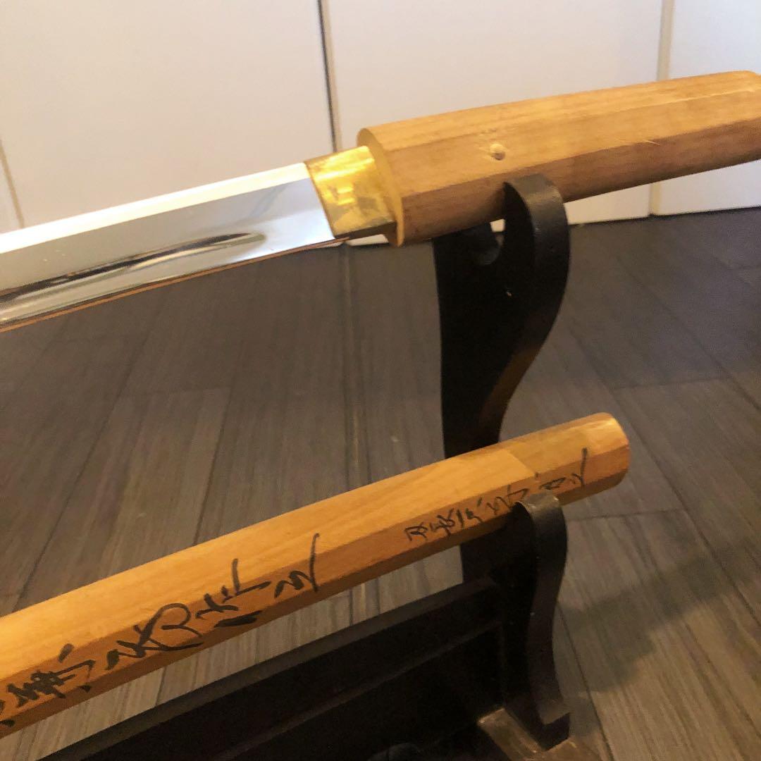 高級模造刀 白鞘 脇差　樋入り刀身　居合刀 濃州関住兼三代藤原兼房