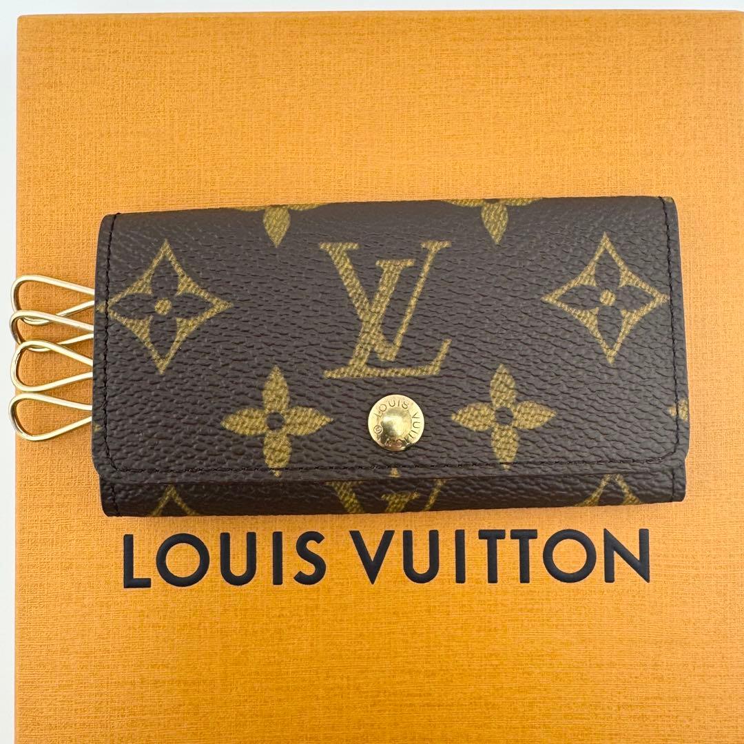 【最高級美品】ルイヴィトン ミュルティクレ4 キーケース 4連 モノグラム