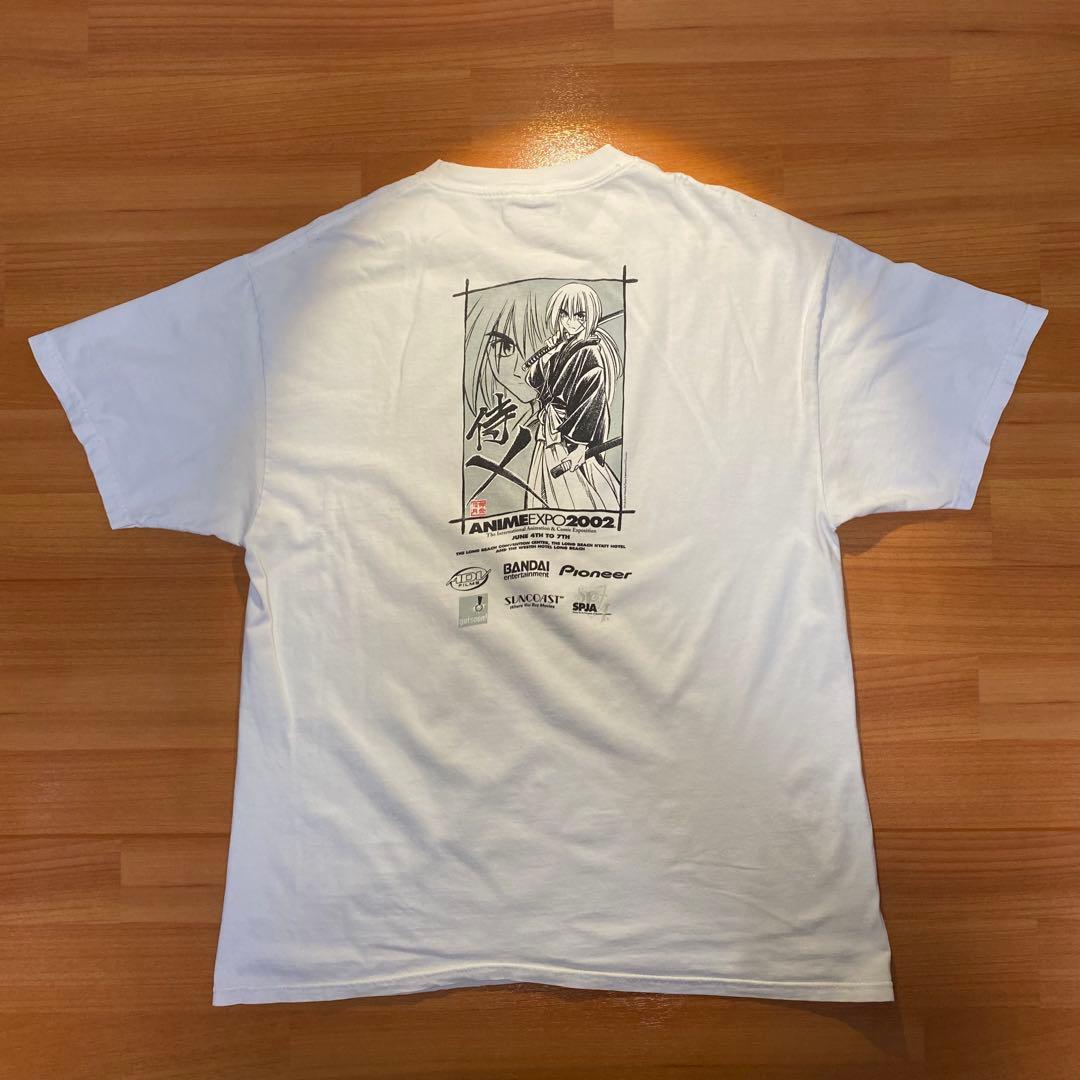 anime expo 2002 \"るろうに剣心\" t shirt L 00S