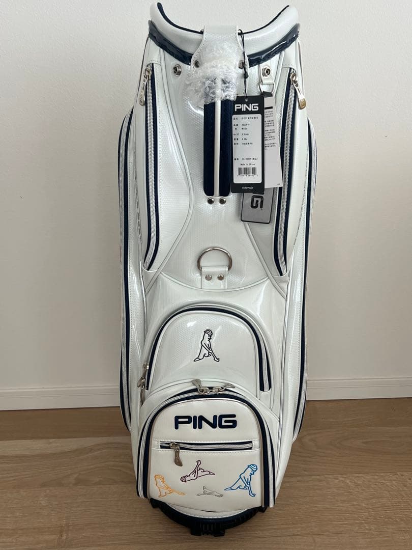【新品・未使用】MR. PING/ミスターピン　ゴルフキャディバッグ ホワイト