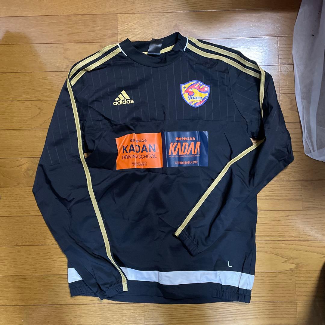 支給品】adidas ベガルタ仙台 ピステ 上L 下O ブラック