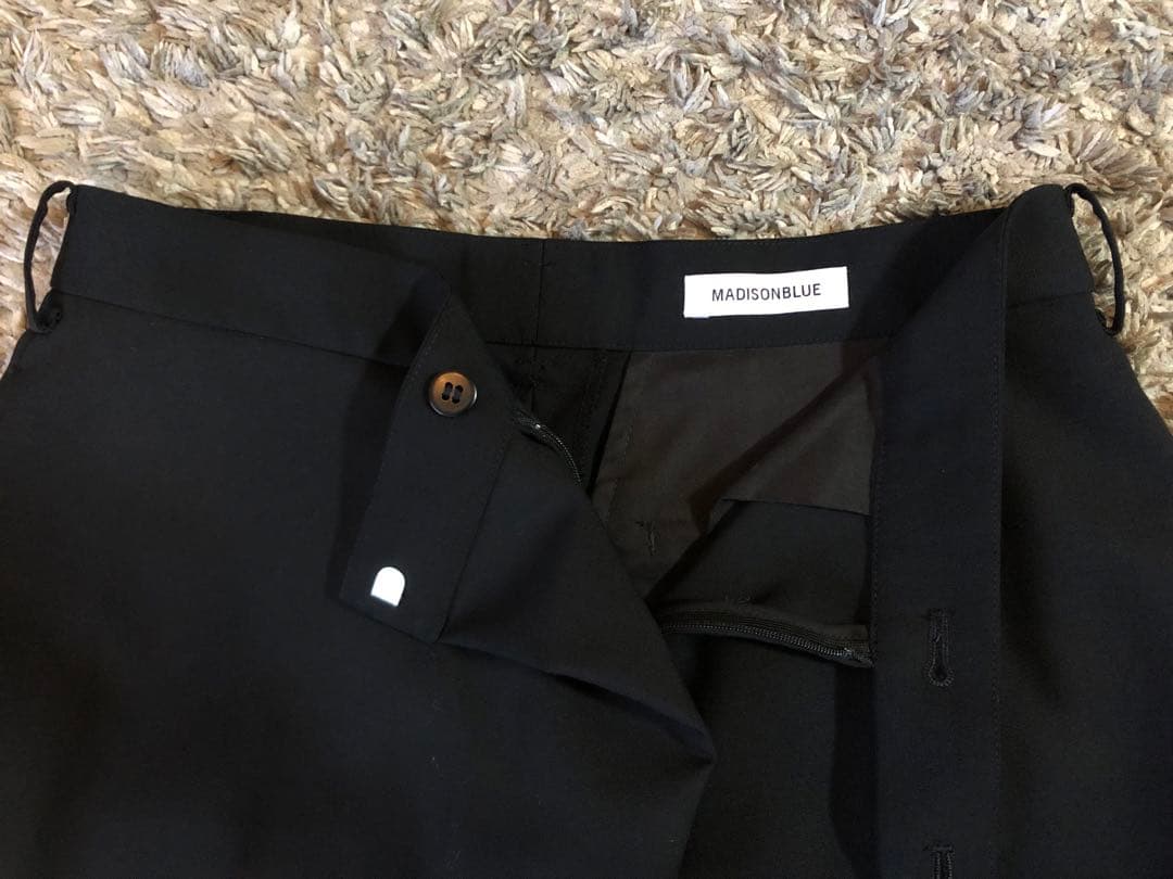 MADISONBLUE WRAP DRESS PTブラックスラックス