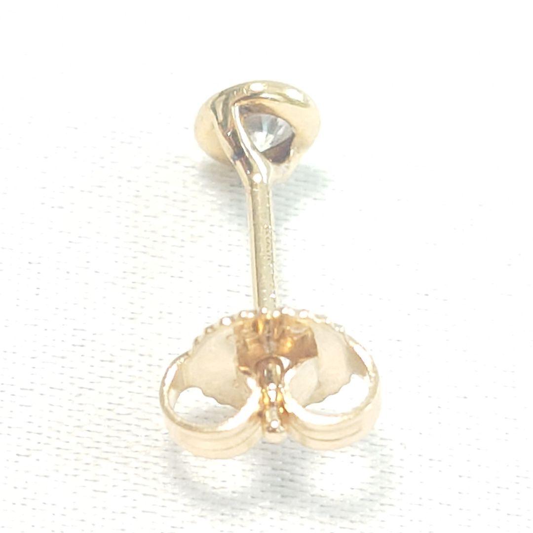 【美品】ティファニー K18 バイザヤード ダイヤ ピアス 片耳用 6477