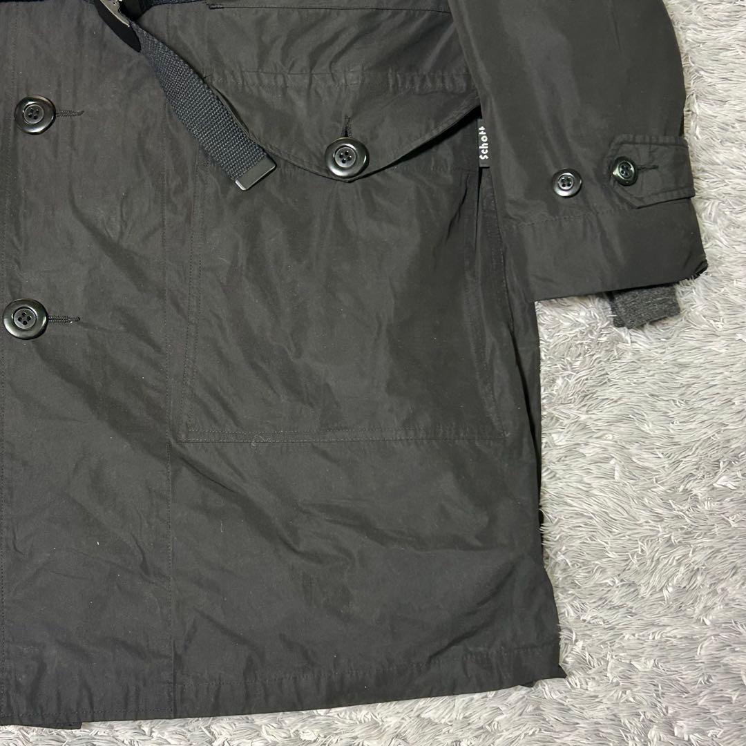 schott ショット　モッズコート　ナイロンミリタリーコート　ライナー付き　L