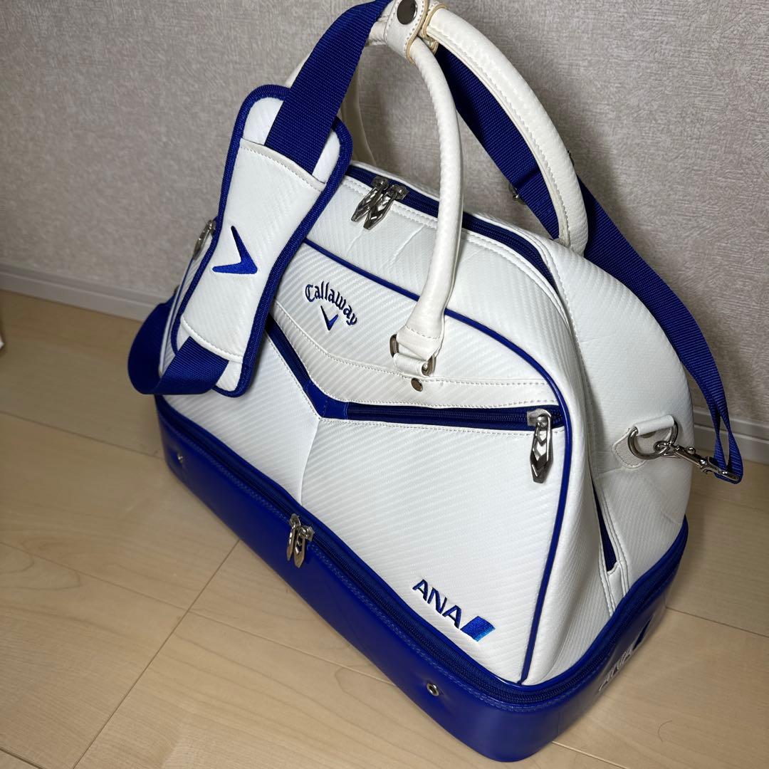 限定品 Callaway ANA ゴルフバッグ ボストンバッグ 白/青