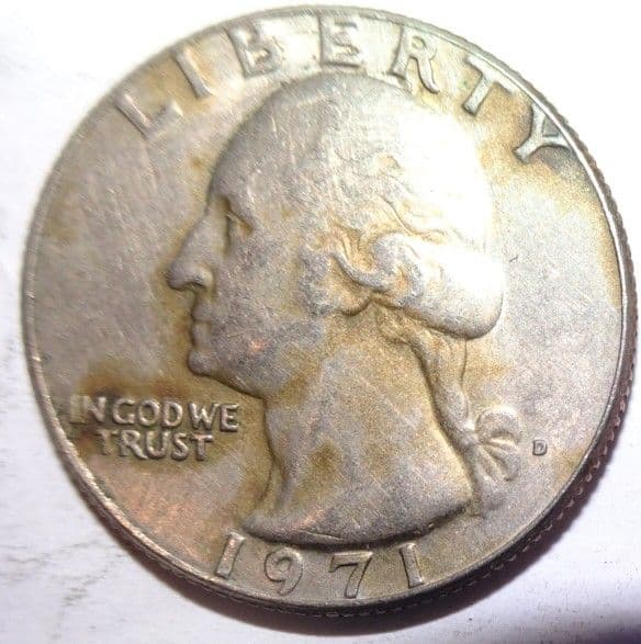 アメリカ硬貨 25セント 約24mm 1971年 - メルカリ