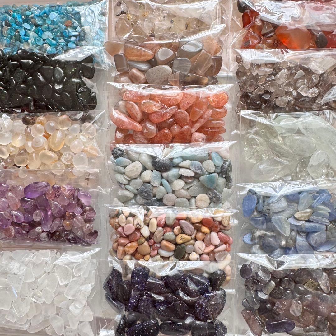 天然石 細石 まとめ売り 15種類 各20g - メルカリ