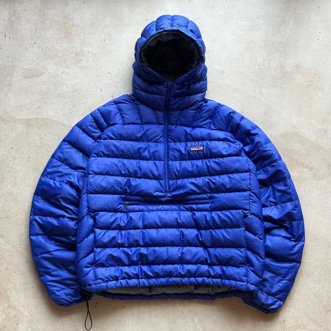 2007年 patagonia ダウンセーターフーディ L ブルー