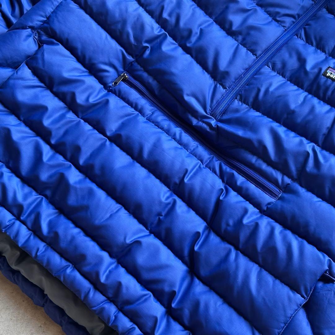 2007年 patagonia ダウンセーターフーディ L ブルー