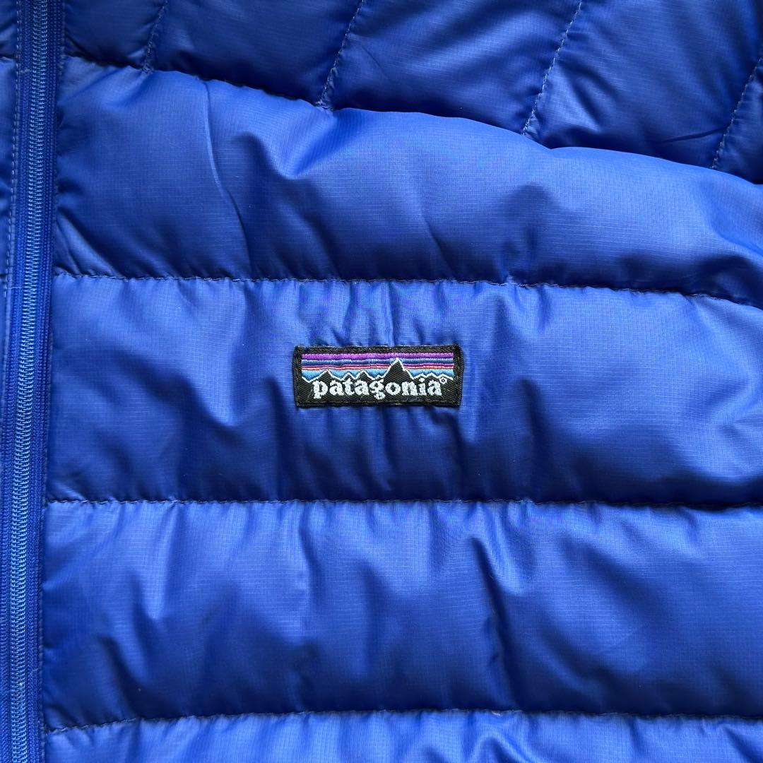 2007年 patagonia ダウンセーターフーディ L ブルー