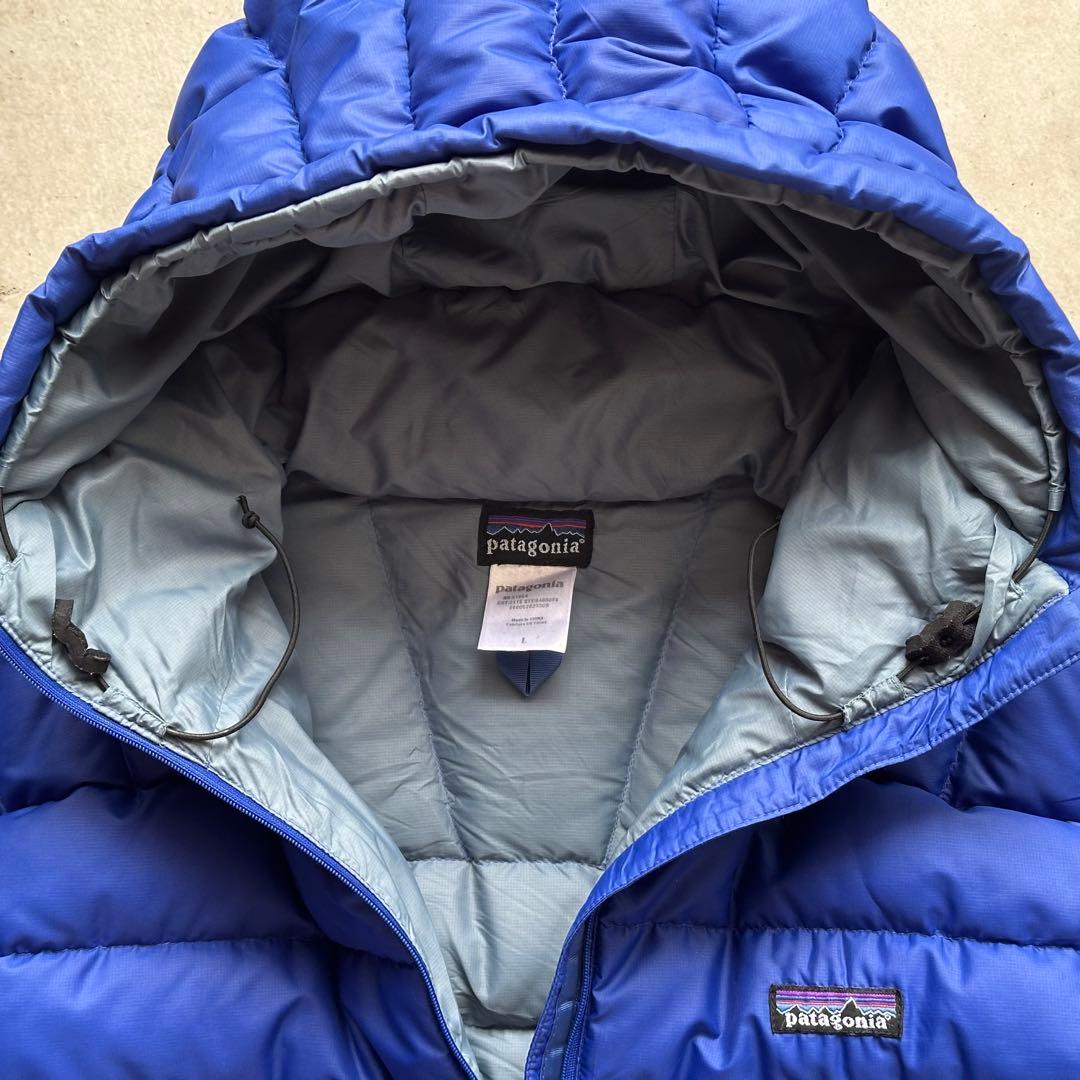 2007年 patagonia ダウンセーターフーディ L ブルー