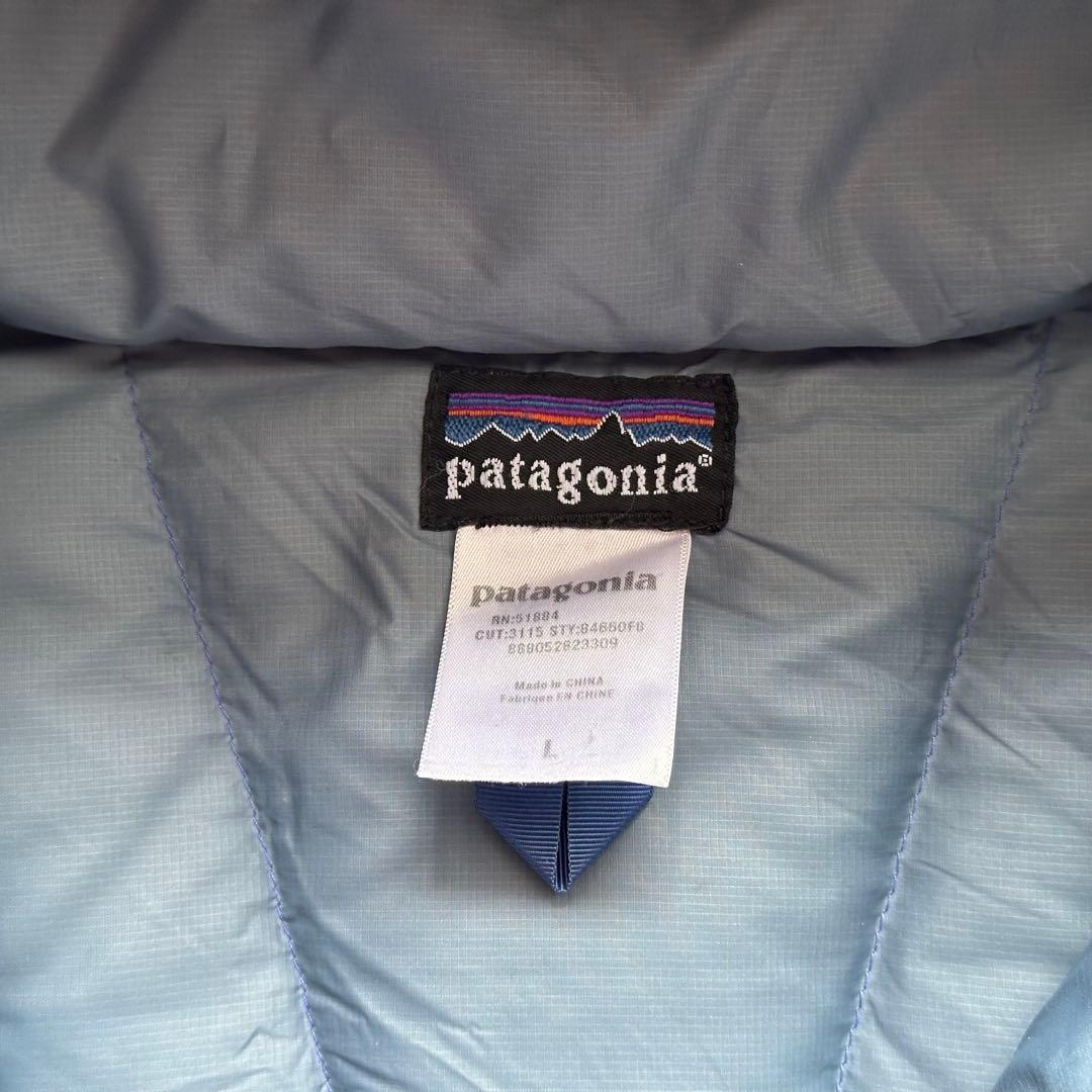 2007年 patagonia ダウンセーターフーディ L ブルー