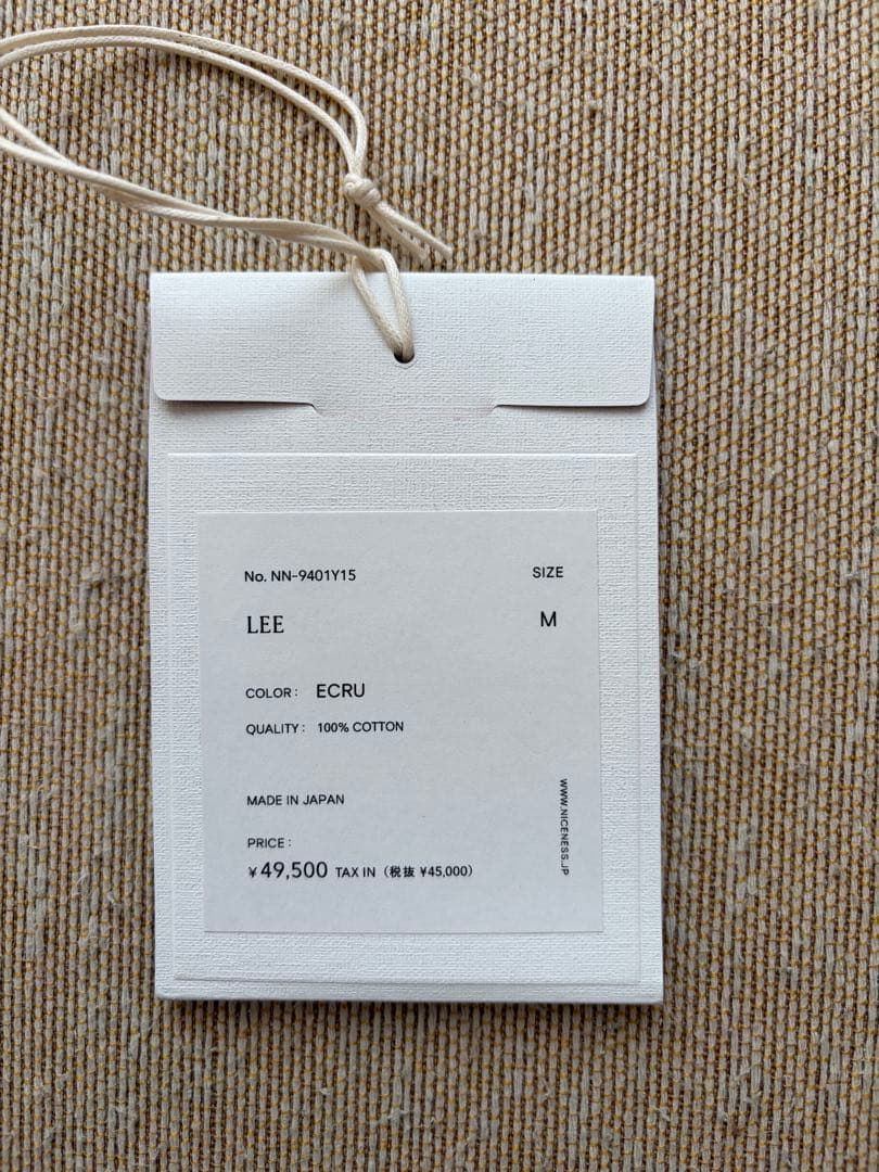 niceness LEE シャツ 【タグ付】