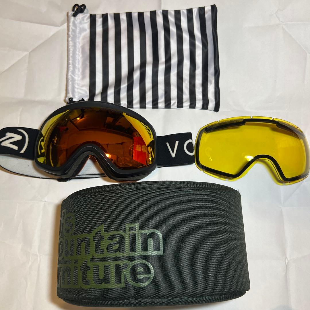 VONZipper ゴーグル オレンジ イエロー 替えレンズ ケース付き ebs