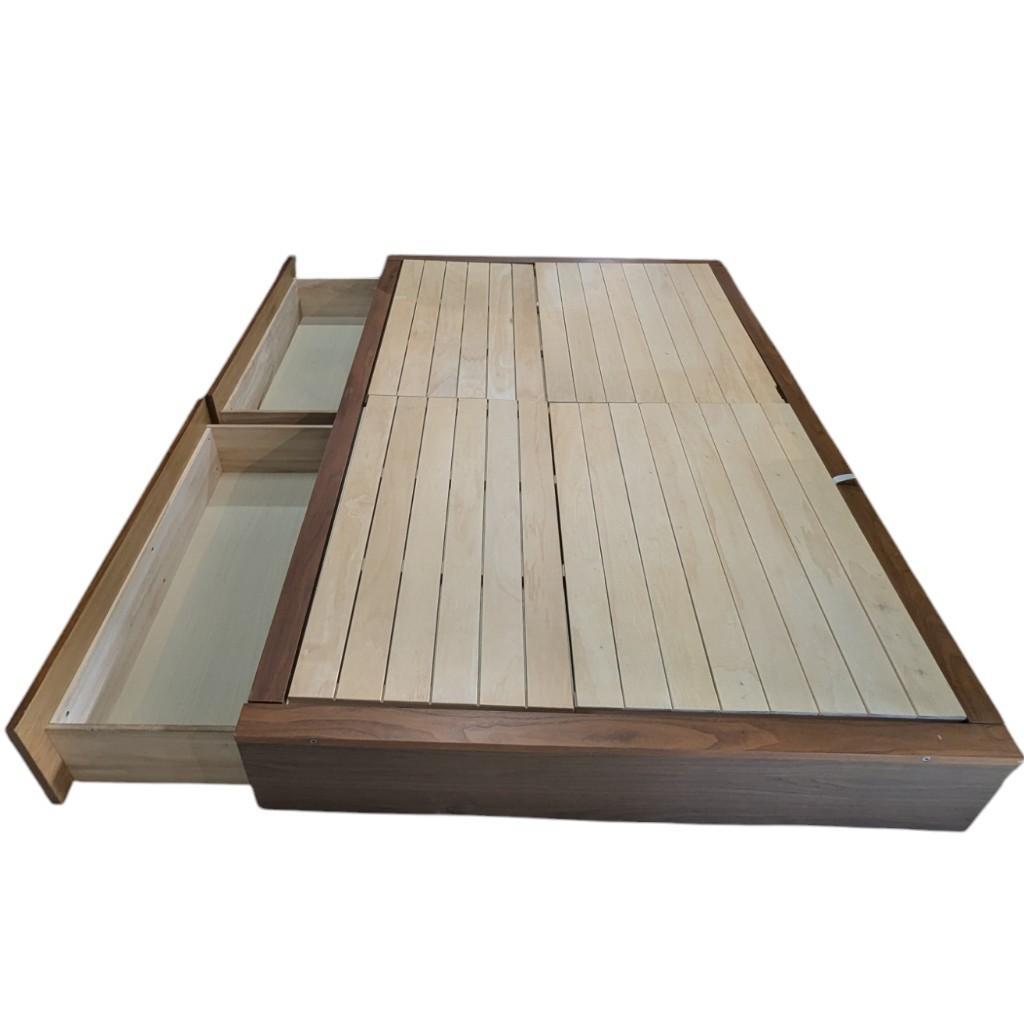 無印良品】 セミダブル ベッドフレーム 収納付き 引き出し 愛知県 あま市