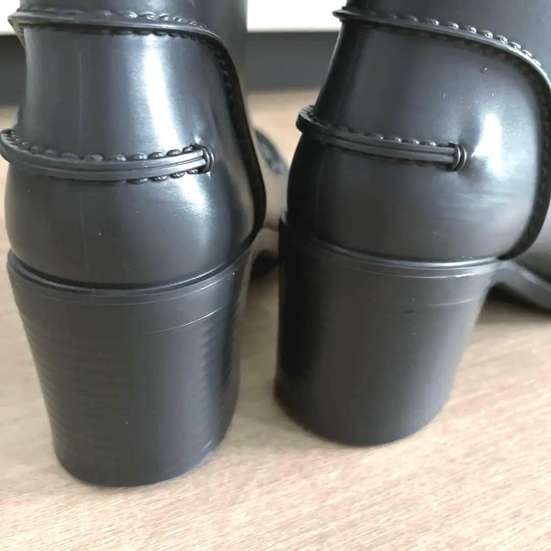 フェラガモガンチーニ レイン ブーツ ロング イタリア製　チャコールグレー