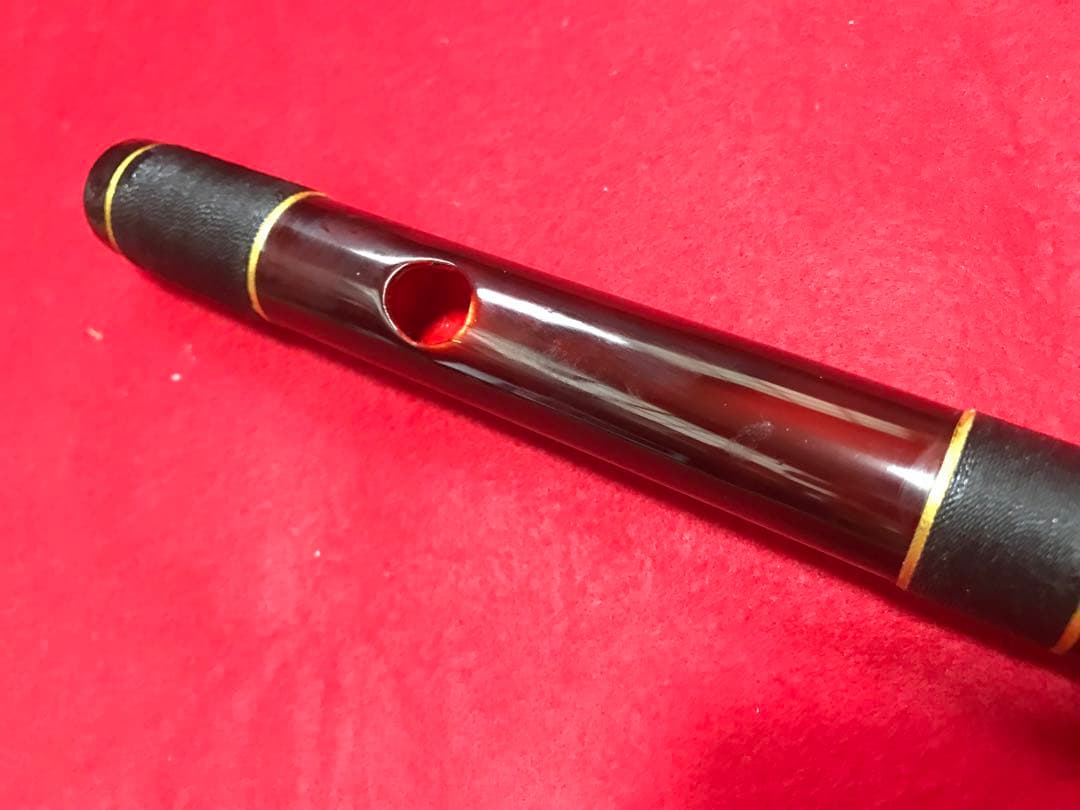 秋広笛☆6本調子七穴ドレミ調律☆B♭☆篠笛 - メルカリ