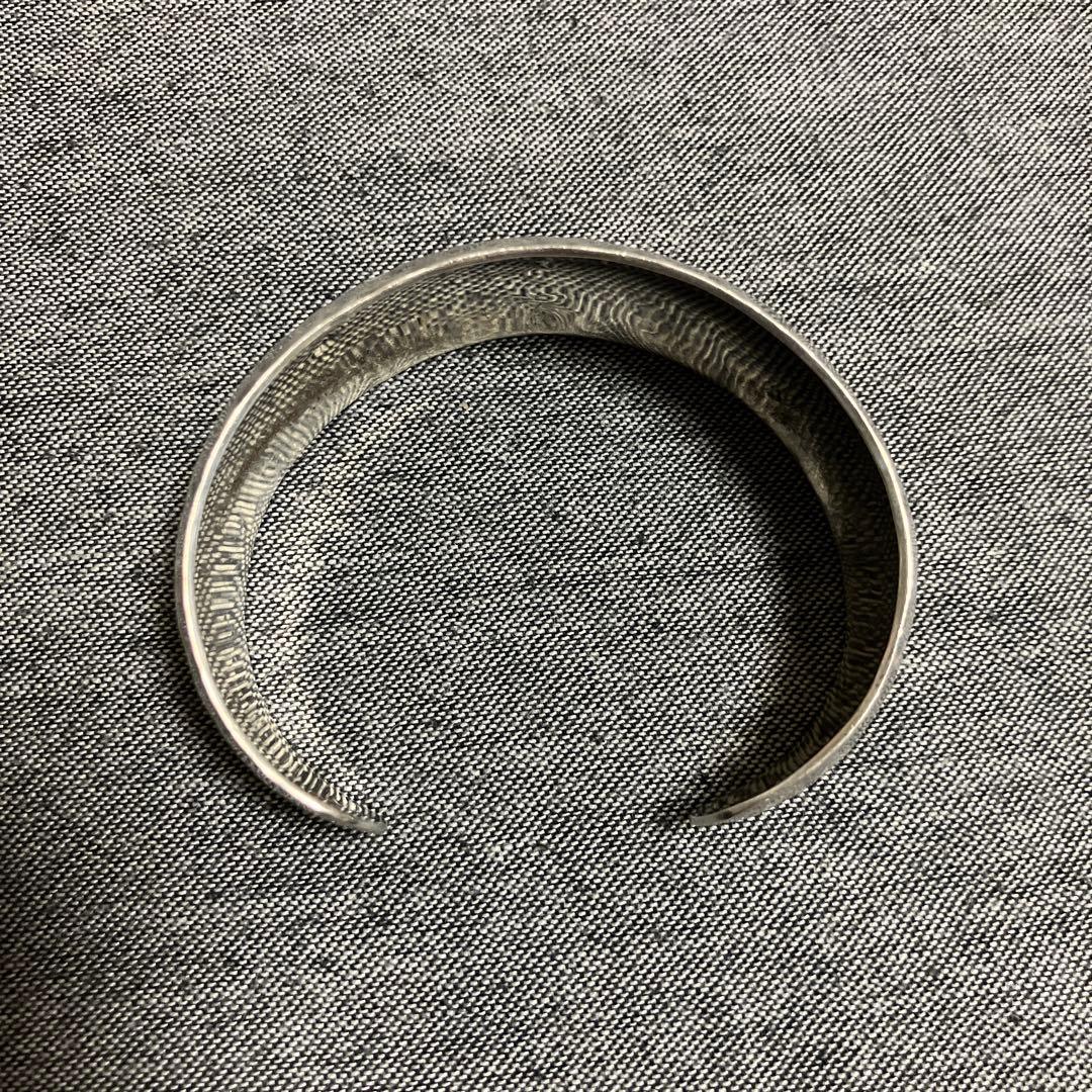 メキシコ製MEXICO 925シルバー ビンテージ ラウンド カフ バングル古着