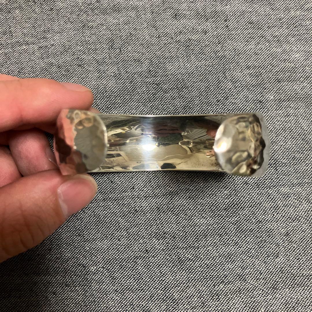 メキシコ製MEXICO 925シルバー ビンテージ ラウンド カフ バングル古着
