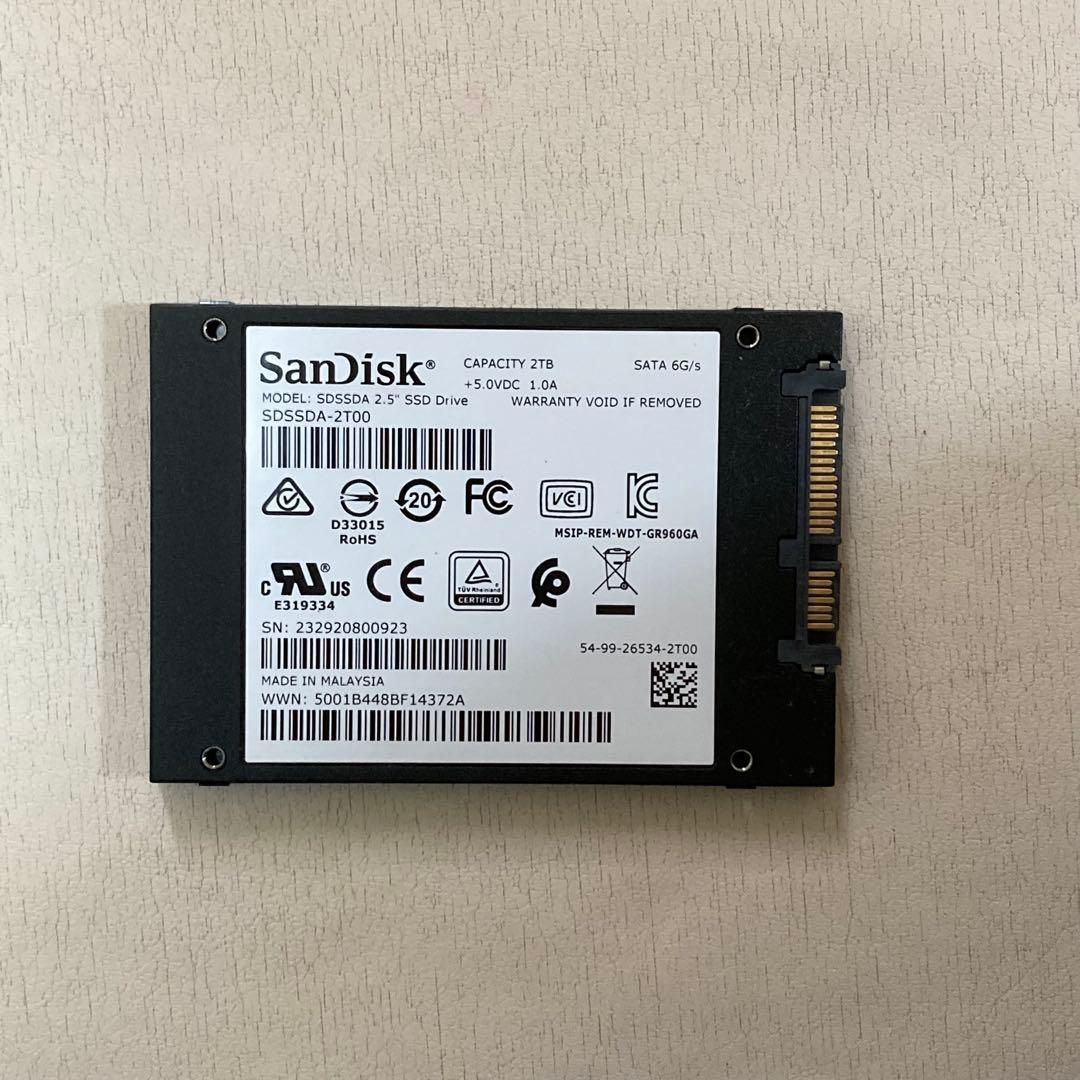 ほのぼの　SanDisk SSD 2TB