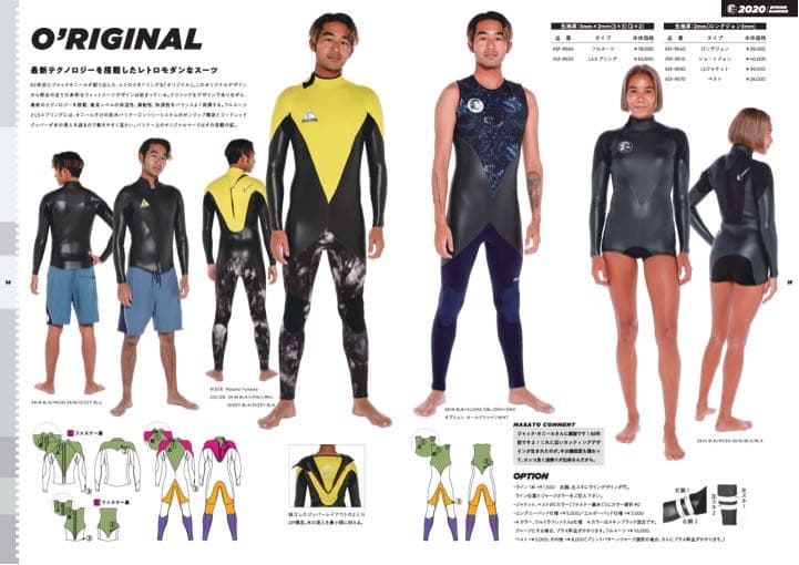 オニールウェットスーツ　フルスーツ3×2mm クラシック