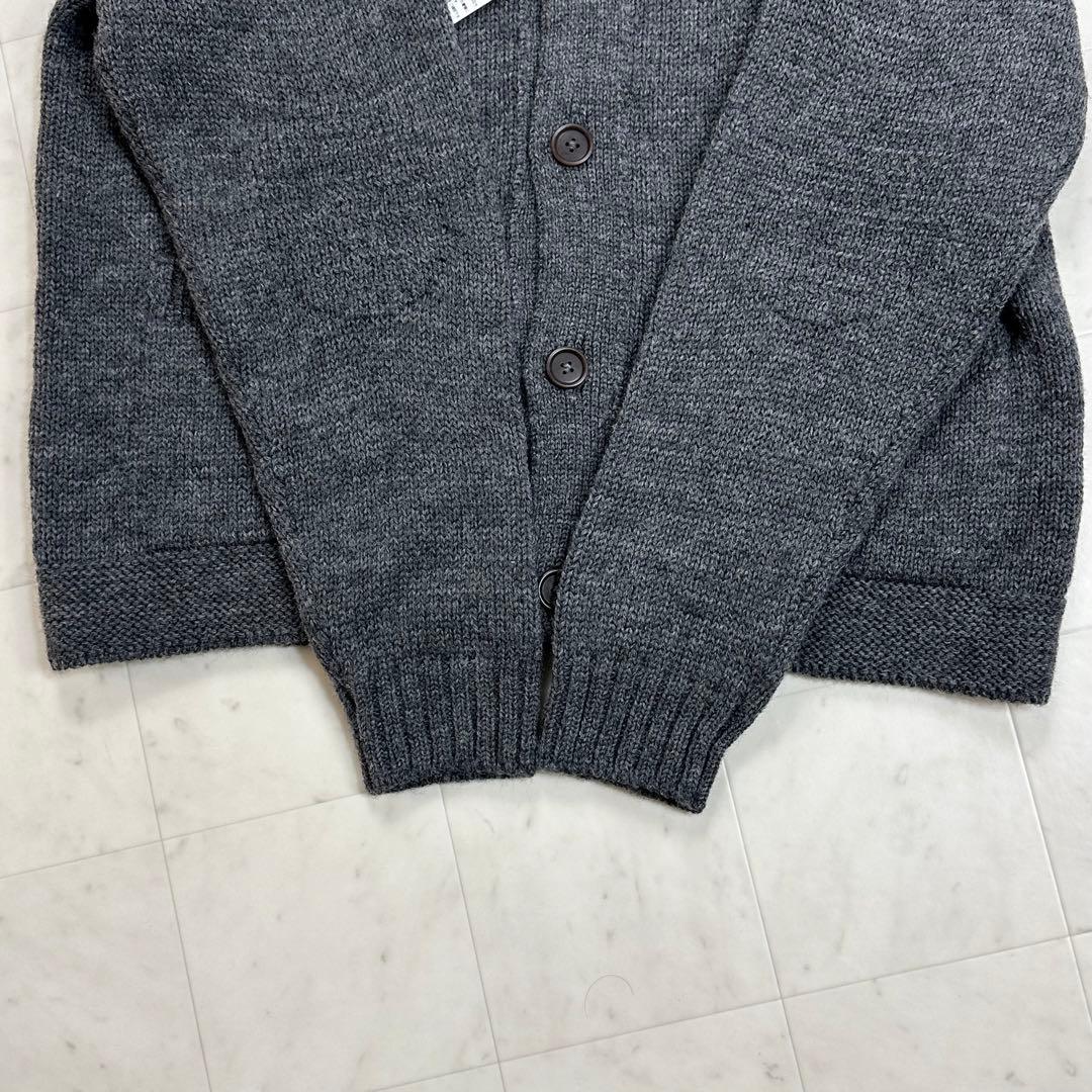 〈新品〉MHL. エムエイチエル【2L】ウール100% カーディガン グレー