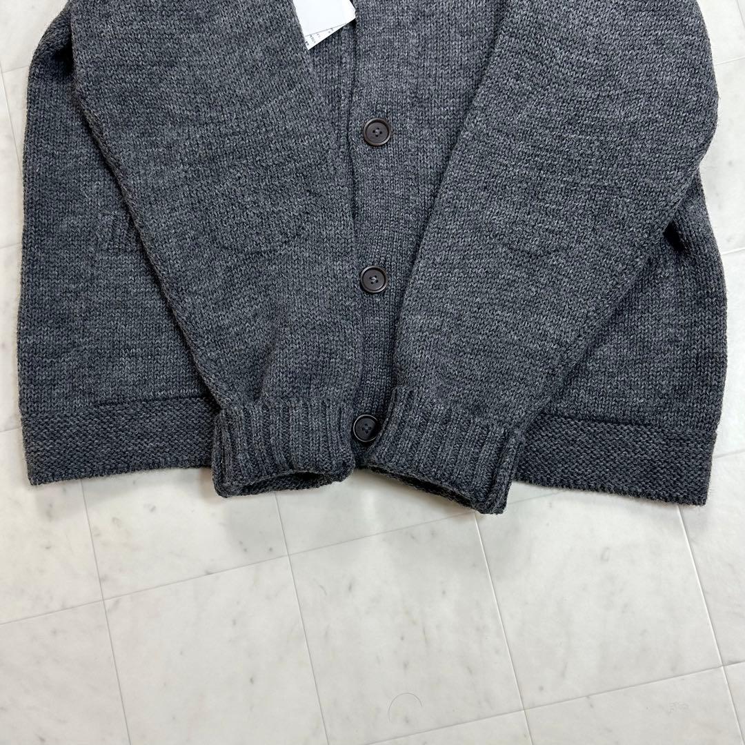 〈新品〉MHL. エムエイチエル【2L】ウール100% カーディガン グレー