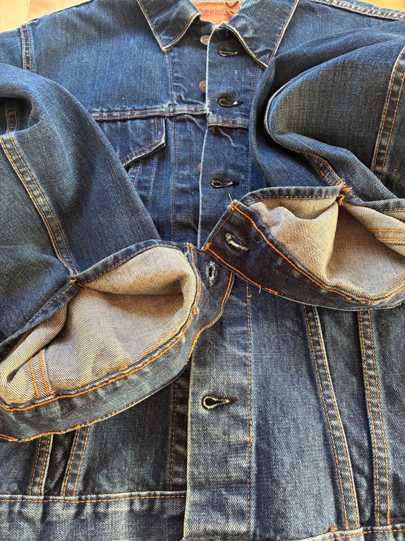 60s〜70s Levi's 70505 bige 42 デニムジャケット　美品
