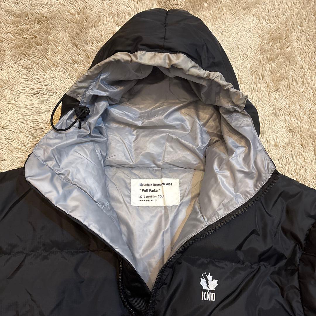 マウンテンリサーチ　ハーフジップ　プルオーバータイプ　ダウンジャケット　黒