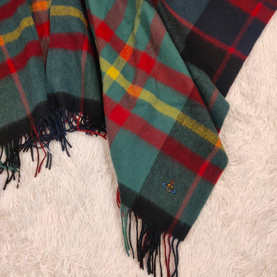 ヴィヴィアンウエストウッド　ワンポイントORB タータンチェック ケープストール