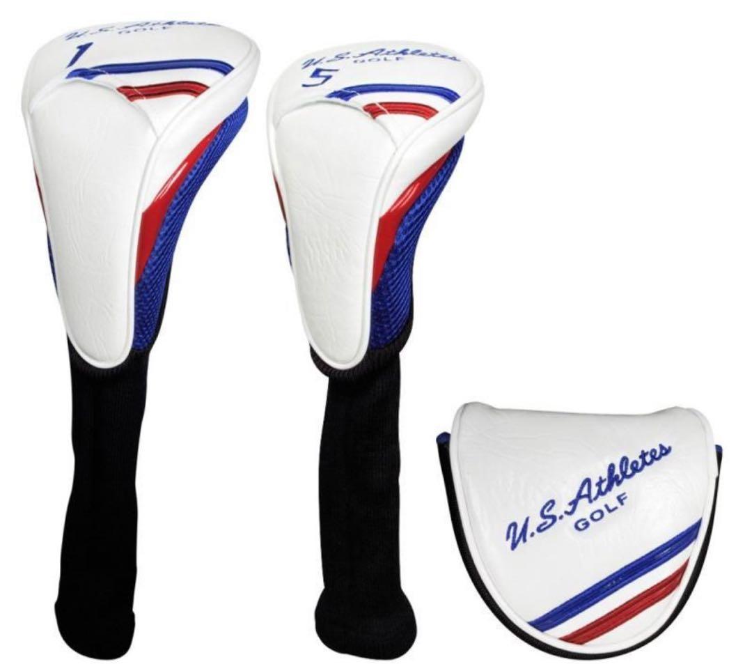 ゴルフクラブ12本セット|キャディバッグ+付属品セット付|ホワイト| 状態良好