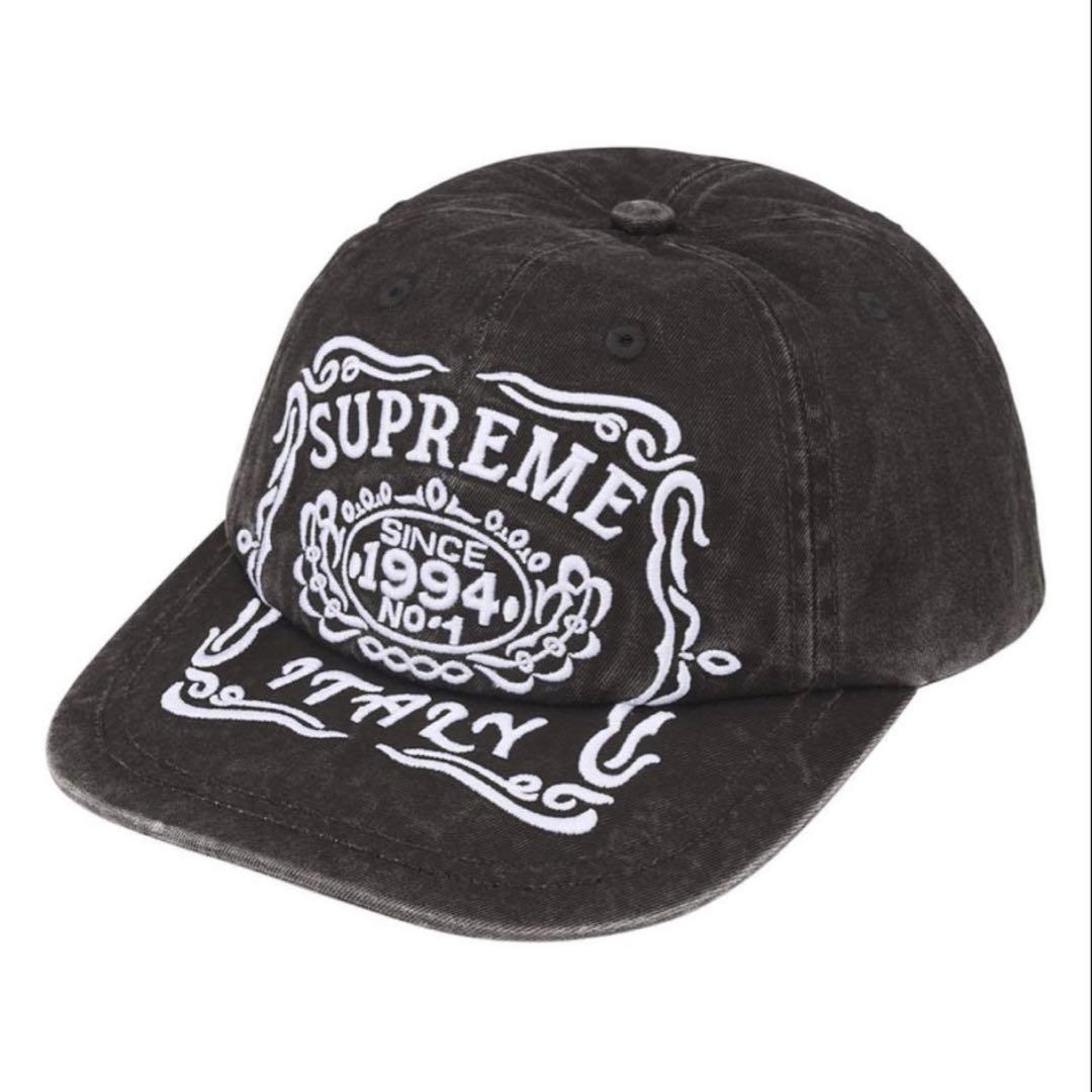 supreme Italy 6-Panel CAP 帽子 Black - メルカリ
