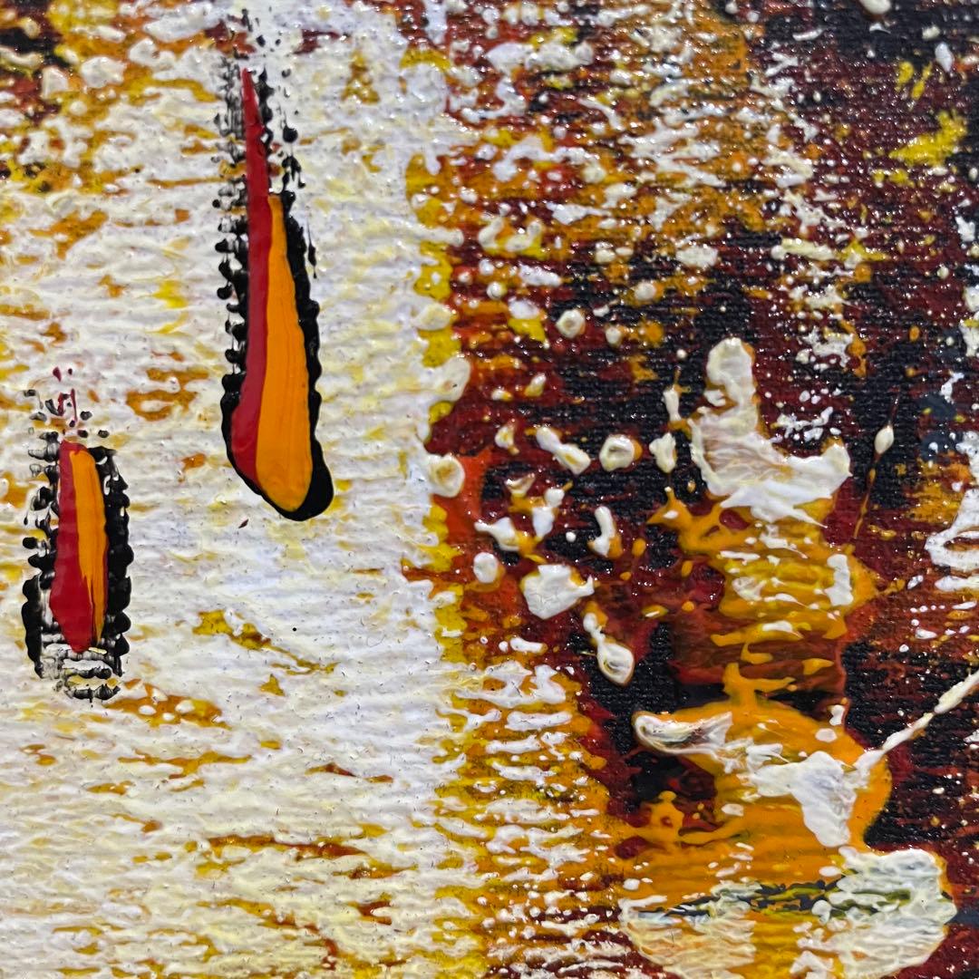 セール モダンアート インテリア 抽象画 油絵 アジアン バリ 2枚