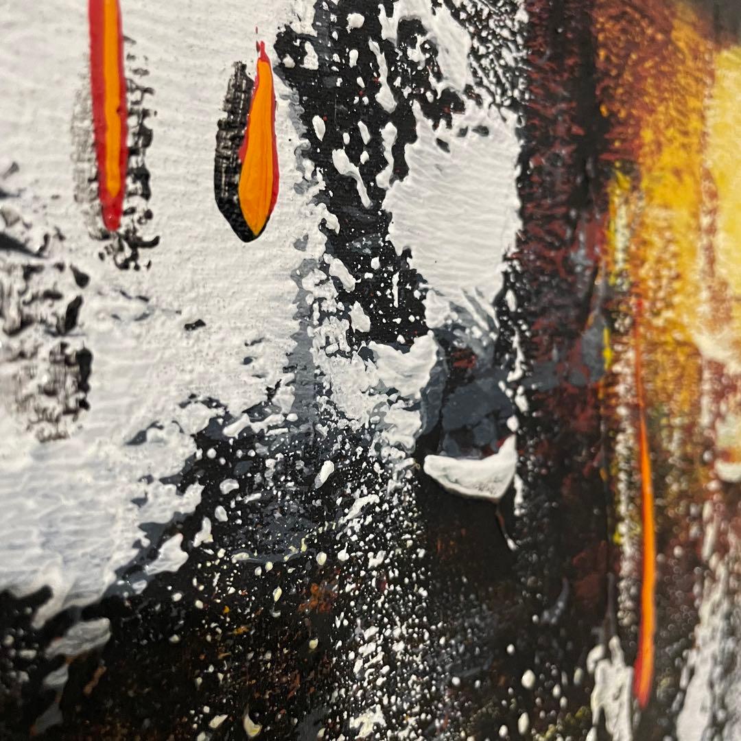 セール モダンアート インテリア 抽象画 油絵 アジアン バリ 2枚