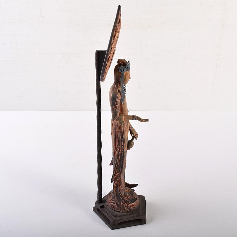 仏教美術　樹脂製　レプリカ　百済観音　仏像　置物　高さ約36㎝　M　R7660B