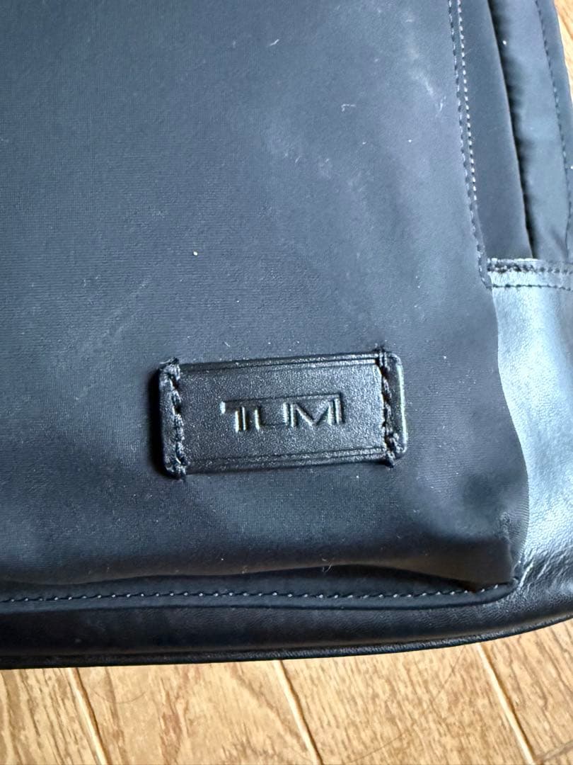 ま*庵様 TUMI ハリソン ブラック 上質ナイロン 本革使いリュックサック ユ
