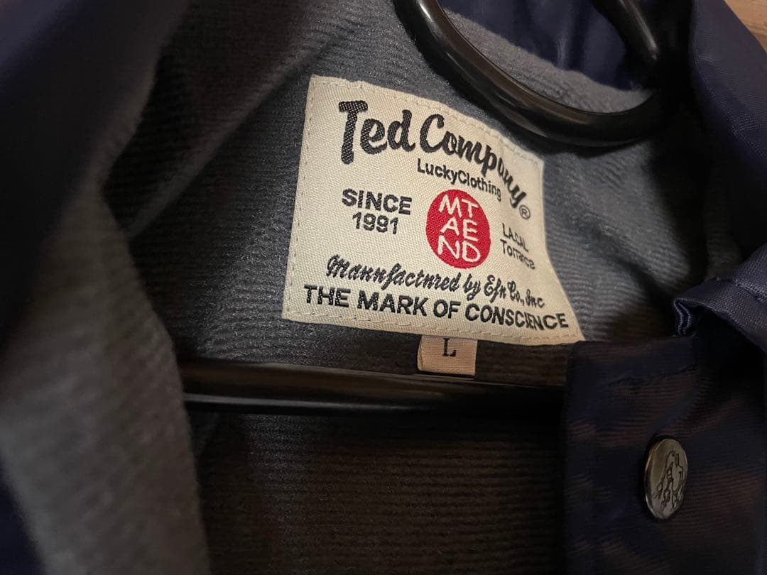 マックツール テッドマンコラボフリースジャケットLサイズ ブルー