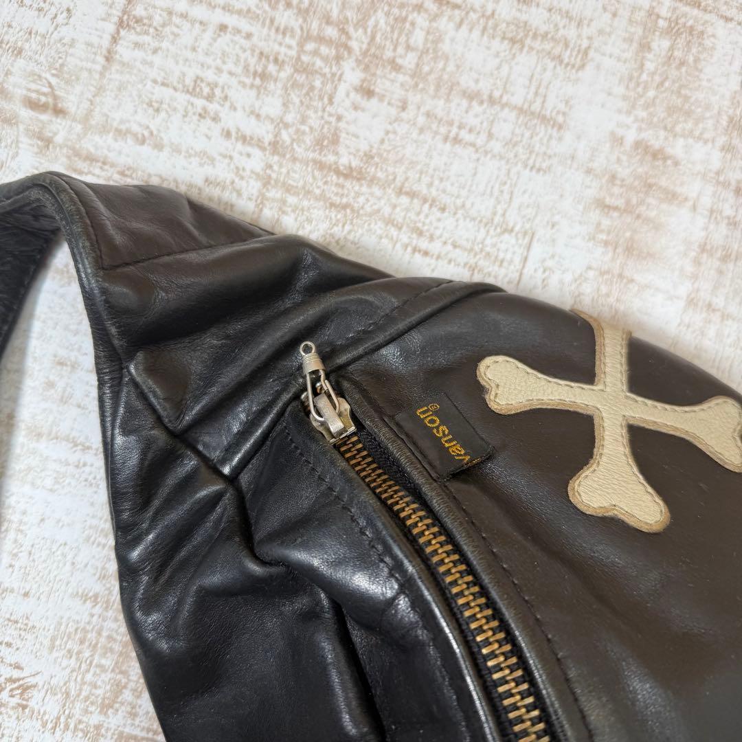 BACKDROP別注VANSONファニーパック クロスボーン ブラック - メルカリ