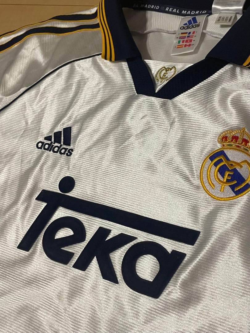 アディダスレアルマドリード周年記念ホームユニフォームTeka 復刻版 99/00