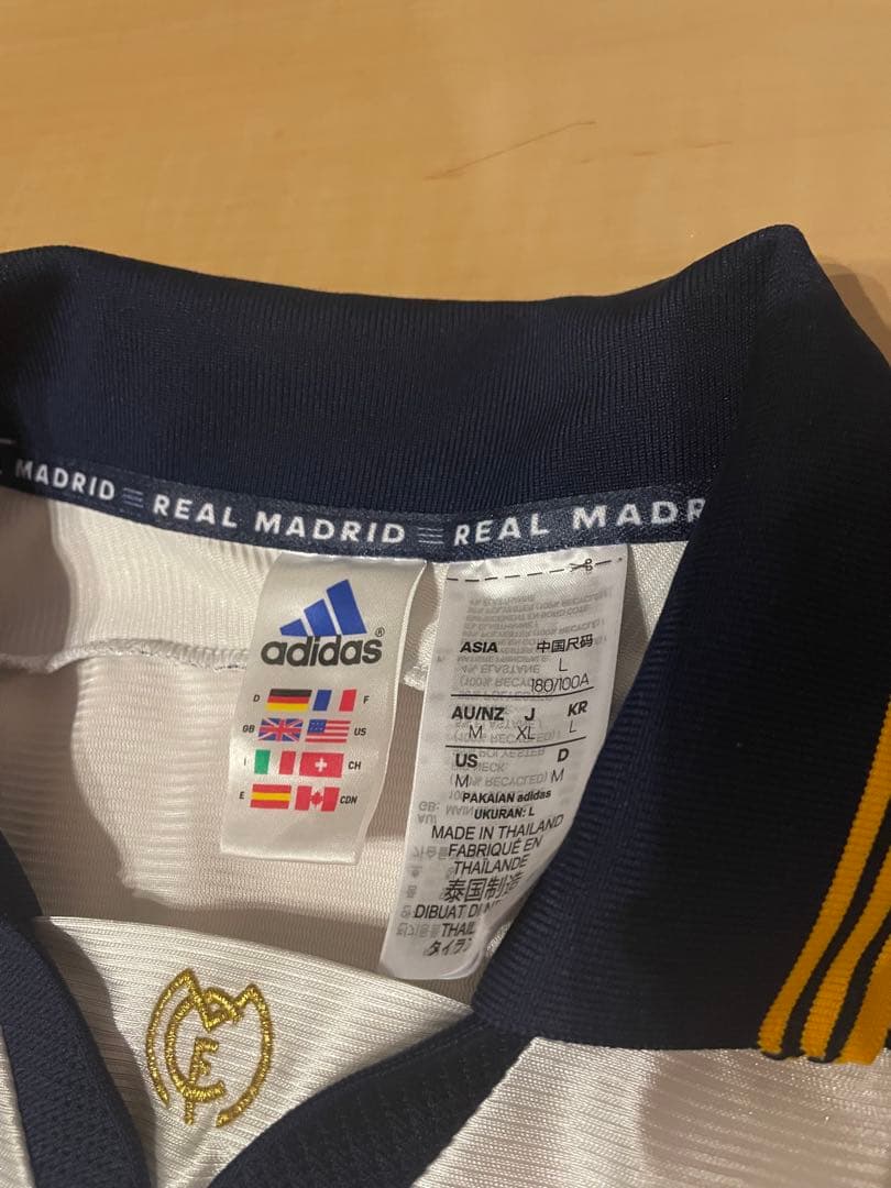 アディダスレアルマドリード周年記念ホームユニフォームTeka 復刻版 99/00