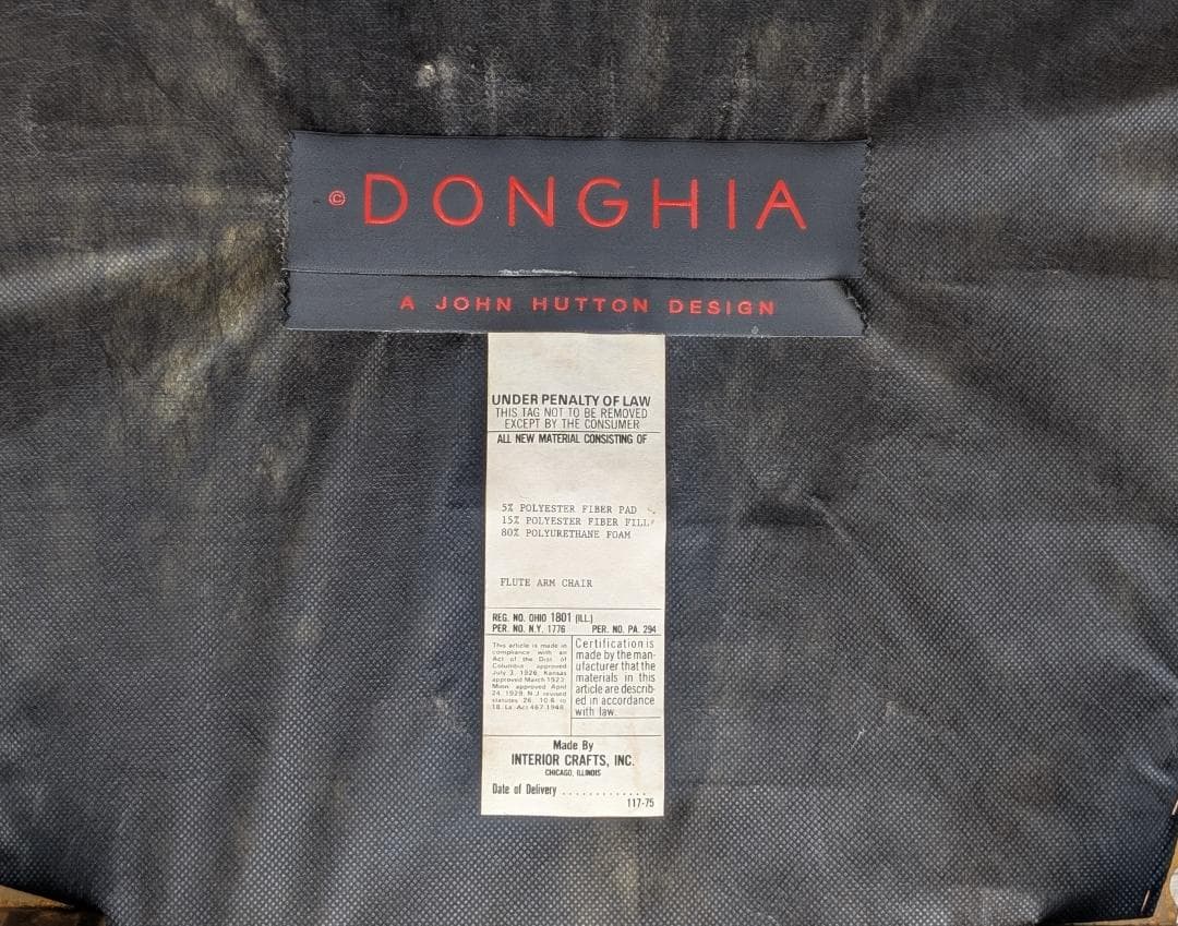 日本未上陸☆アメリカ製／DONGHIA社／Flute／フルーテ／サイドチェア