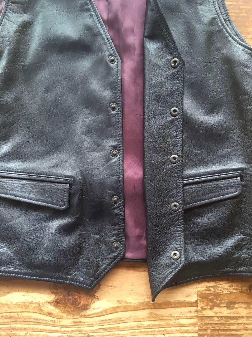 ド*ラ様 PAIR SLOPE ペアスロープ レザーベスト 3L - メルカリ