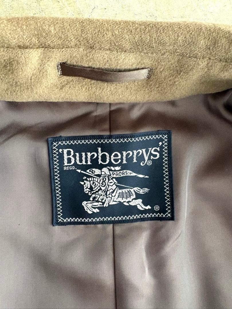 m*い様 ビンテージ Burberrys ウール カシミヤ ステンカラーコート