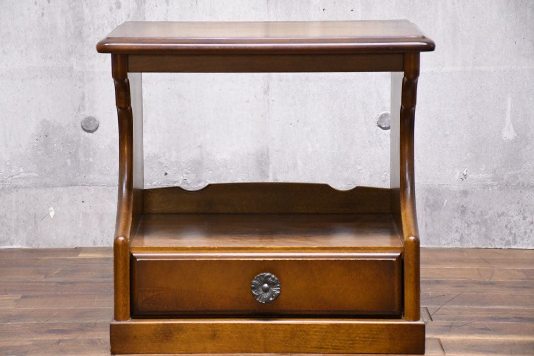 EHK21 カリモク コロニアルシリーズ サイドテーブル ナイトテーブル 電話台