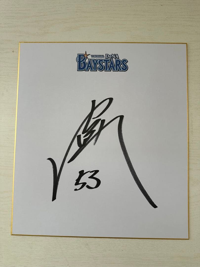 横浜DeNAベイスターズ #53 中川颯選手 直筆サイン色紙 - メルカリ